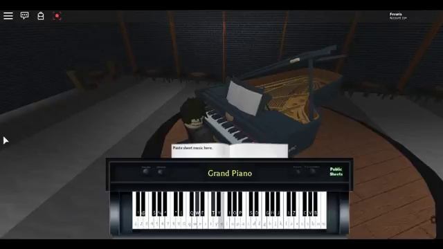 Shape of you on Roblox piano смотреть онлайн