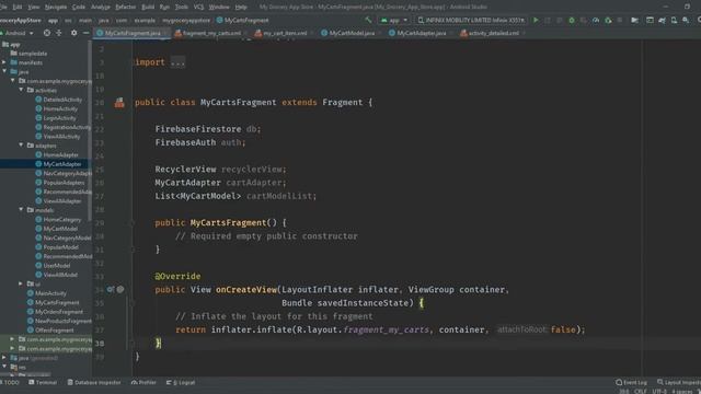 Cart View | Add To Cart In Android Studio | Firebase | How To Make Grocery App In Android Studio смотреть онлайн