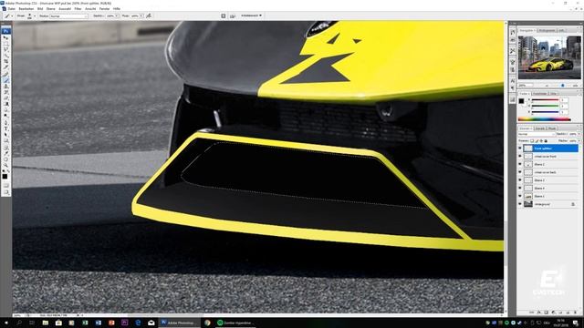 NEON LAMBORGHINI HURACAN // EXTREME VIRTUAL TUNING Timelapse (Photoshop Render/ EVO5) смотреть онлайн