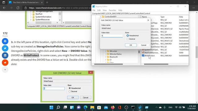 The Disk Is Write-Protected error for Removable Disks смотреть онлайн