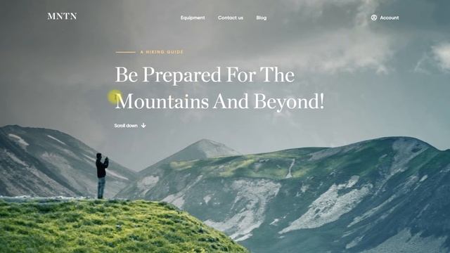 Результат верстки сайта MNTN смотреть онлайн