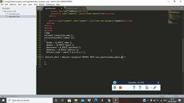 Registration Form && Listing | CRUD Operation in PHP MySQLi in Hindi | Select Insert Delete PHP смотреть онлайн