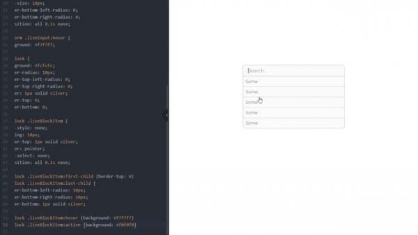 Живой поиск на JavaScript с красивым дизайном и функционалом | live search JS | JavaScript Tutorial