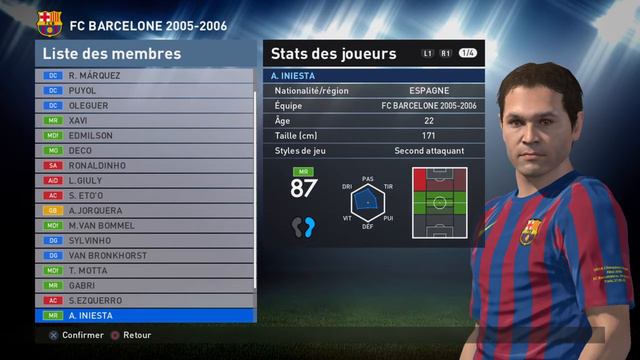 PES 2016 FC BARCELONA 2005-2006 FORMATION-TACTICS-STATS PLAYERS & KITS (LINKS ) смотреть онлайн