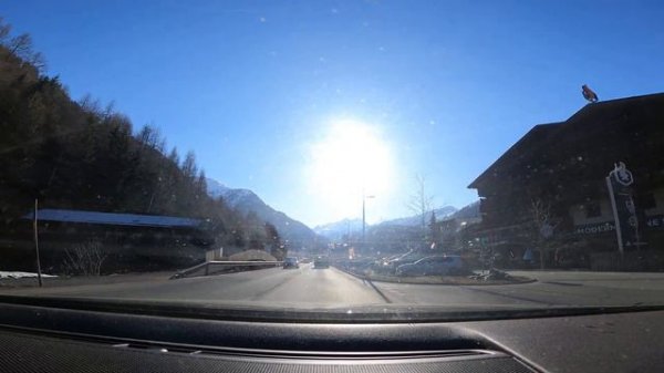 Leaving St. Anton am Arlberg direction Arlberg pass, Austria, Tyrol, uncut 1