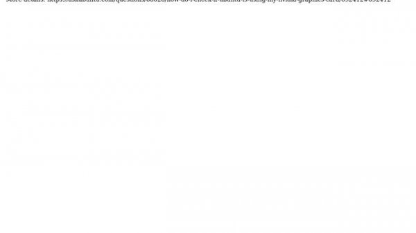 Ubuntu: How to get the GPU info?