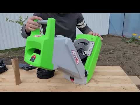 Легкая переработка веток в мульчу. Садовый измельчитель REDVERG RD-GS2500 смотреть онлайн