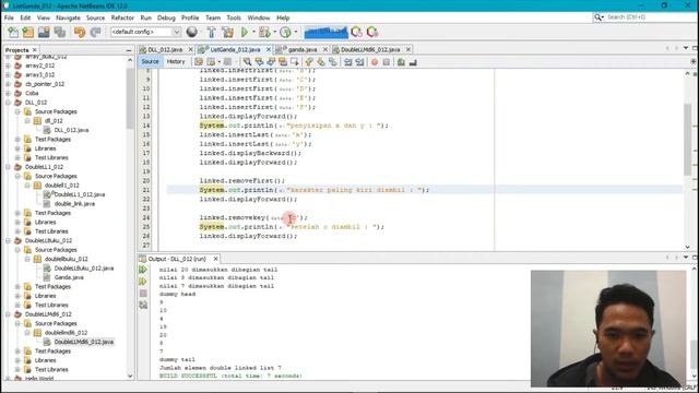 Implementasi Double Linked List (Java) смотреть онлайн