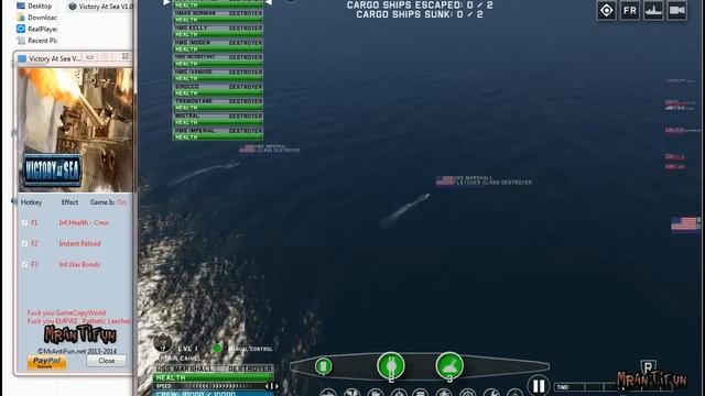 Victory At Sea V1.00-1.0.1 Trainer +4 смотреть онлайн