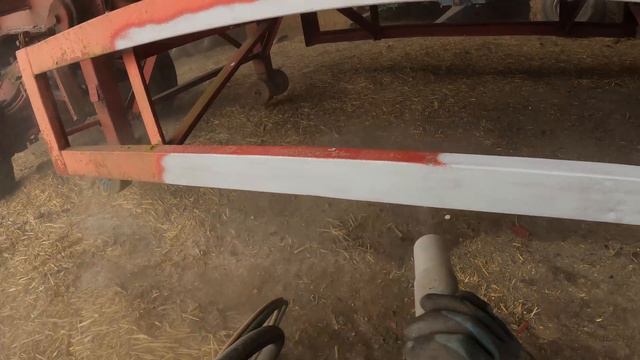 Removing Rust & Paint, Farm Trailer SandBlasting смотреть онлайн