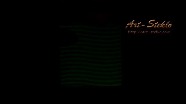 Стеклянная смальта светящаяся в темноте (с зелёным люминофором). Орнамент "волна жёлтая" смотреть онлайн