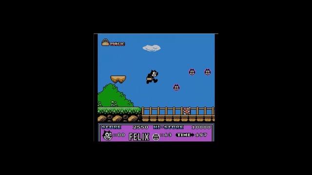 NES (денди) игры FELIX THE CAT (Кот Феликс) смотреть онлайн