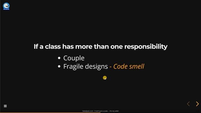 Single Responsibility Principle смотреть онлайн