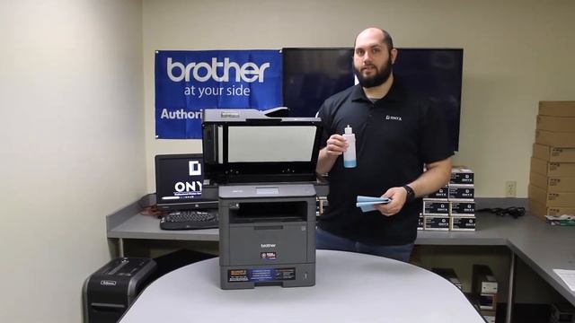 Cleaning the Scanner Glass | Onyx Imaging | Tulsa Printer Repair | Brother MFC-L5850 смотреть онлайн