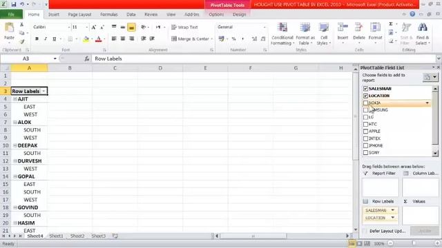 How to use Pivot Table in Excel 2010 by Saurabh Kumar (Hindi / Urdu) смотреть онлайн