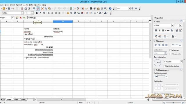 Apache OpenOffice Calc Tutorial - istext Function | Apache OpenOffice 4 Calc смотреть онлайн