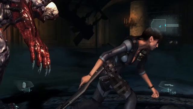 RESIDENT EVIL REVELATIONS Fighting Tyrant (Jack Norman) Best Final boss fight Ever! смотреть онлайн