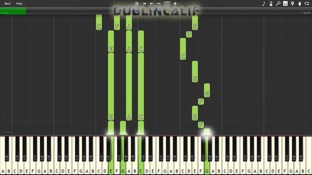 Doki Doki Literature Club - Okay Everyone Monika's Version Piano Tutorial Synthesia смотреть онлайн