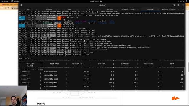 GoTestWAF Demo смотреть онлайн