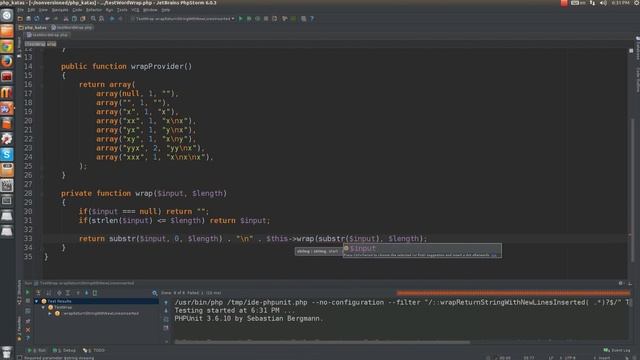 Word wrap kata in PHP смотреть онлайн