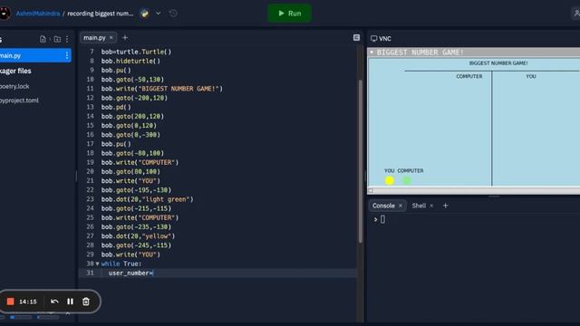 biggest number game - python - turtle module - tutorial - Phoenix do stuff смотреть онлайн