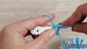 ВЯЖЕМ ОБЪЕМНЫЙ КОВРИК ИЗ ОСТАТКОВ ПРЯЖИ КРЮЧКОМ/УЗОР ВСЕГО ДВА РЯДА ?