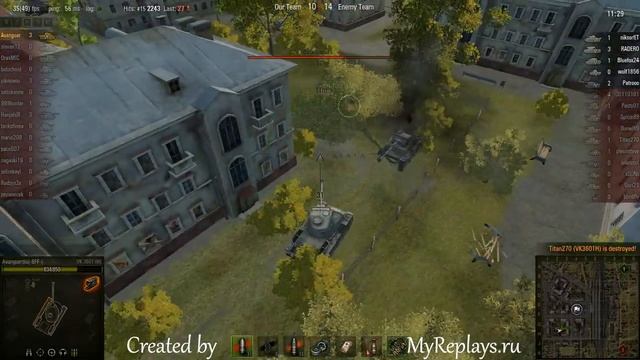 WOT: Ensk - VK 3601 (H) - 8 frags - Top Gun, Defender, Steel Wall, смотреть онлайн