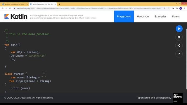 4.3. Kotlin Basics -FUNCTION, CLASS & STRING INTERPOLATION |Mobile App Development | Darakhshan Sye смотреть онлайн
