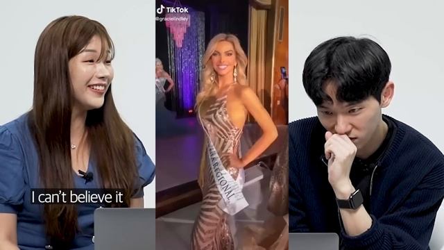 Korean Men and Women Reacts To TikTok ‘Hot Mom Check’ | DIMPLE смотреть онлайн