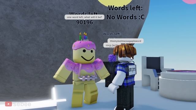 The Roblox Limited Words Experience смотреть онлайн
