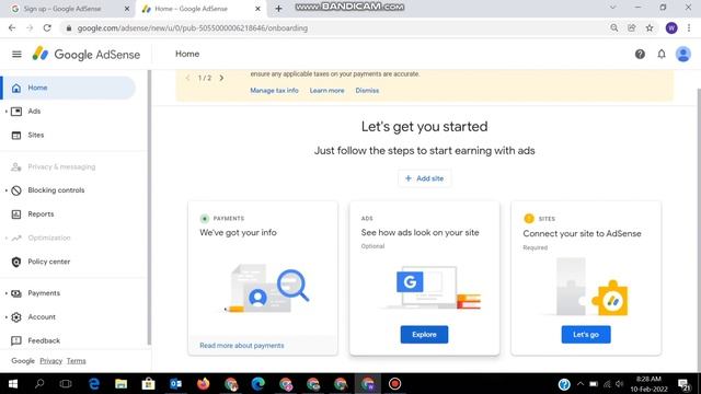 Connect Your Site To Adsense Required | Adsense Showing + Add Site смотреть онлайн