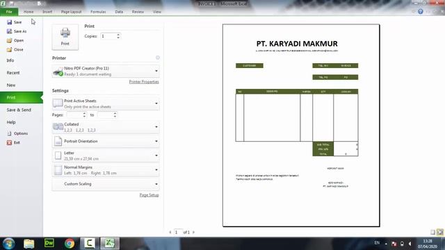 Cara Membuat invoice tagihan otomatis Excel смотреть онлайн