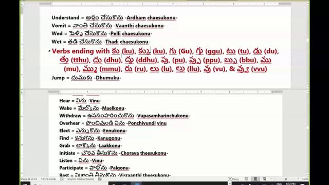 Telugu Speaking Class - Day 99: Verb Conjugations - Practical Session 12 | Continuous Tenses смотреть онлайн