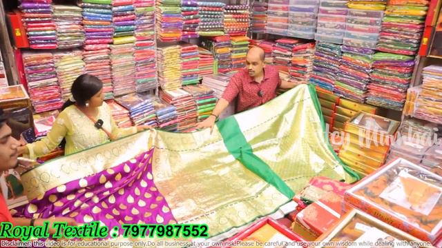 भिवंडी साड़ी मार्केट ₹65 मे || Saree wholesale market in (BHIWANDI) || ROYAL TEXTILE MARKET. смотреть онлайн