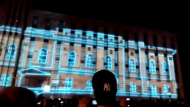 Лазерное шоу. Пенза 2015. День города. смотреть онлайн