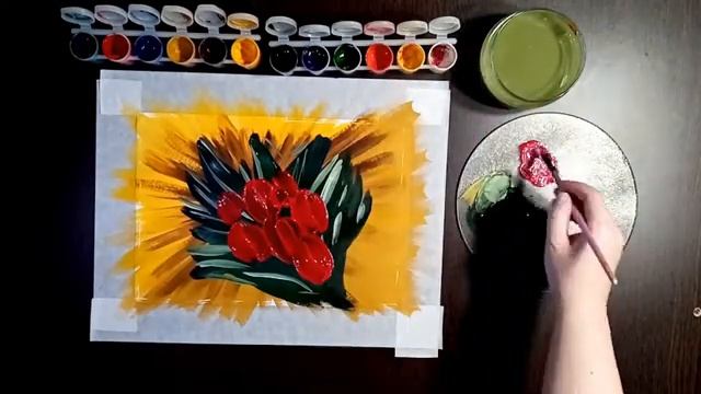 Мастер-класс ко Дню Матери. Рисуем 