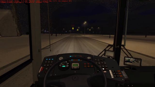 Первый снег!!! Поездка на автобусе ЛиАЗ с новыми звуками по 63 маршруту с новым информатором.