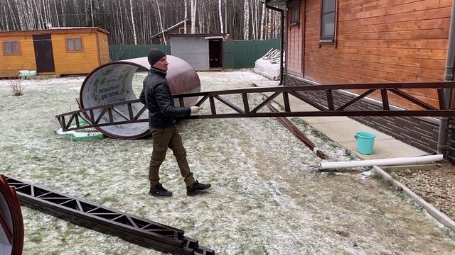 Навес из поликарбоната к дому | Навес для машины к дому | Навес от дома из поликарбоната смотреть онлайн