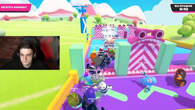 ТУРНИР СТРИМЕРОВ В FALL GUYS! ЭВЕЛОН БУСТЕР СТРОГО ЛИКС ДИНА СКИЛЗОР И ДРУГИЕ НА ТУРНИРЕ СТРИМЕРОВ! смотреть онлайн