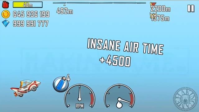 Максимально прокаченная Ракета в Hill Climb Racing смотреть онлайн