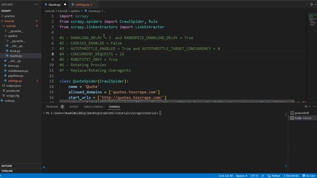 Staying Undetected and Unblocked - Scrapy Tutorial Series Part#11 смотреть онлайн
