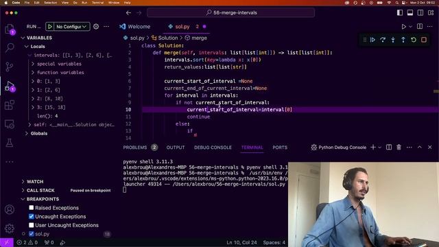 ?Solving All LeetCode Problems with PYTHON ? - 56 Merge Intervals смотреть онлайн
