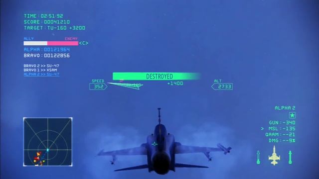 Ace Combat Infinity | Lv.12 F-20A -SN- | Moscow Hard | 1500cst 4 Players, no bots S rank смотреть онлайн