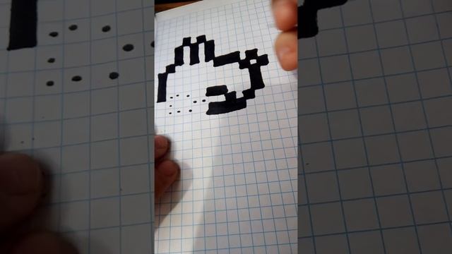 как нарисовать милого ЗАЙЧИКА ?по КЛЕТОЧКАМ! рисую зайчика ???? смотреть онлайн