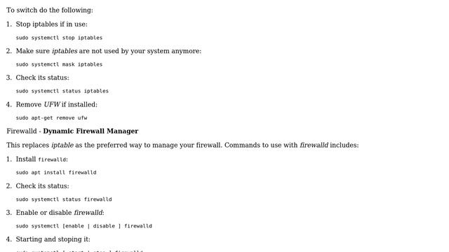 Ubuntu: How can we replace iptables with firewalld in ubuntu 16.04? смотреть онлайн