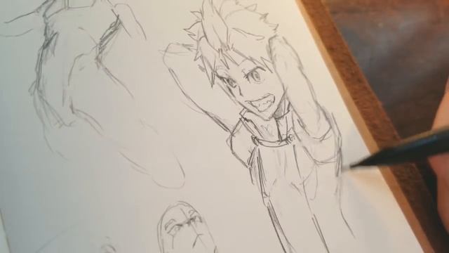 Sketchbook Drawing New Manga Character - Daily Anime Sketch смотреть онлайн