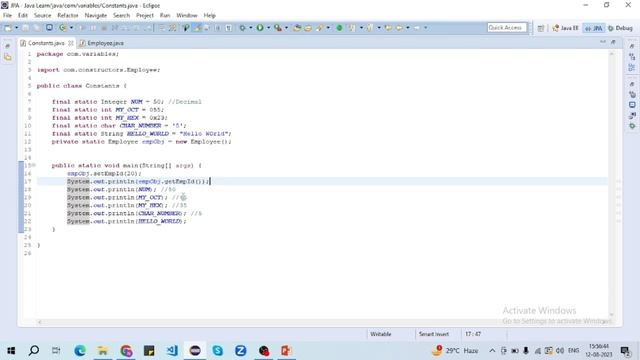 Constant In Java | Types Of Constant | Final Keyword In Java | Naming Convention |Tech IQ Lab #java смотреть онлайн