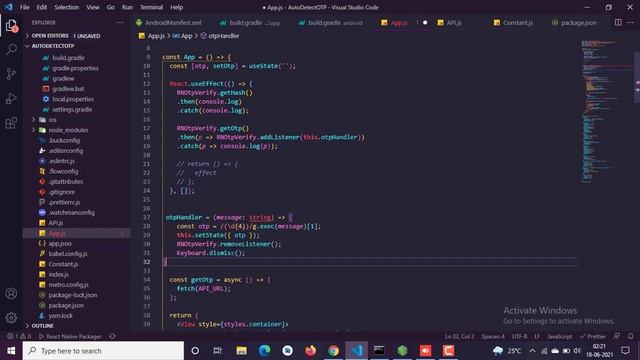 Auto-Detect OTP in React Native (react-native-otp-verify) смотреть онлайн
