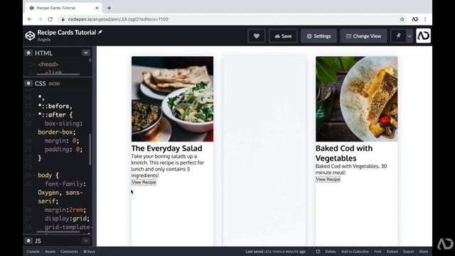 Build Recipe Cards from Scratch | CSS Grid & Flexbox смотреть онлайн