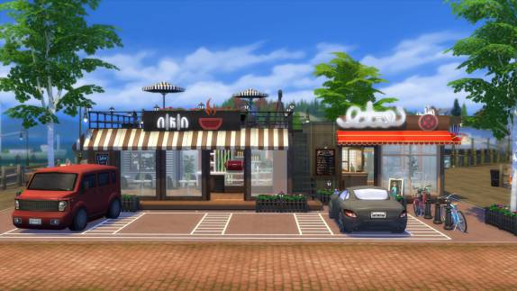 УЮТНОЕ КАФЕ | THE SIMS 4  Строительство | Mulena Sims 4